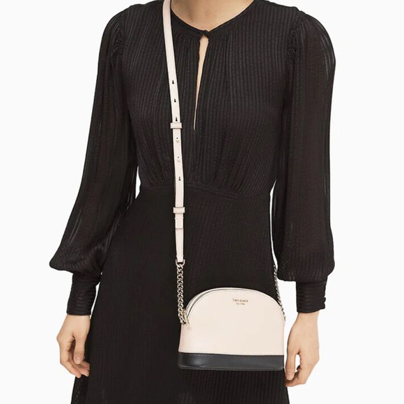 kate spade Handbags - Kate Spade Cream and Black Crossbody Bag - Spencer Dome